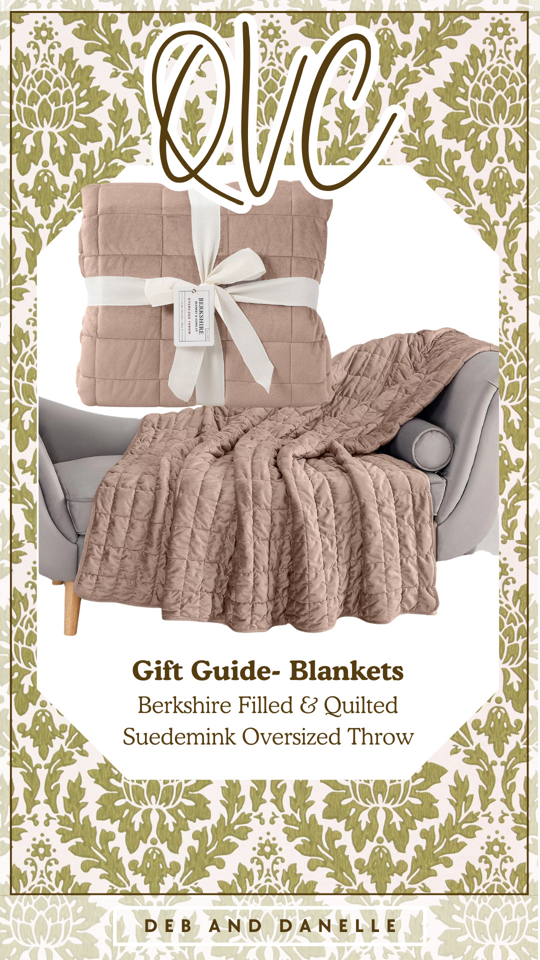 These Berkshire filled and quilted suedemink oversized throws from @QVC are currently one of the Big Deal items of the day. They come in three different color options and look so soft.  

 #LTKGiftGuide #LTKHome #LTKSaleAlert