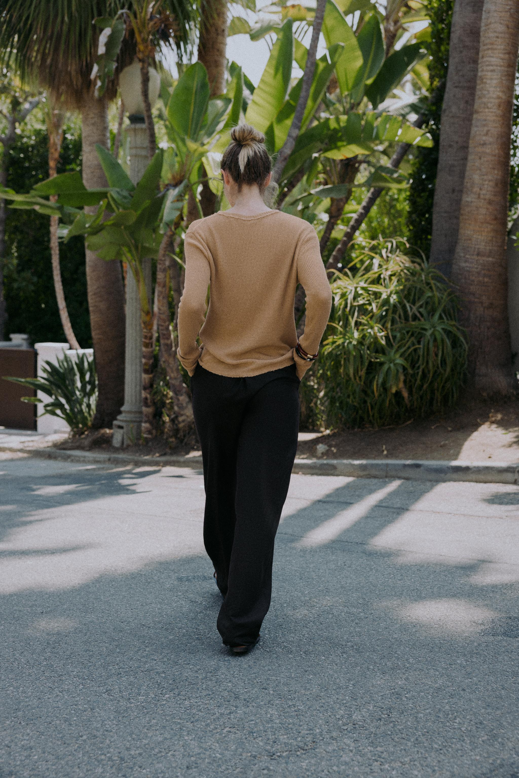 LONG SLEEVE RUSTIC TOP | Zara US