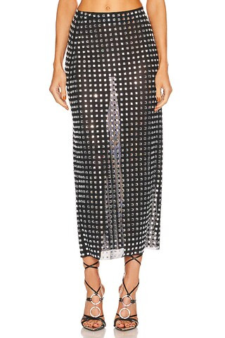 NBD Zenni Skirt in Black & Silver from Revolve.com | Revolve Clothing (Global)