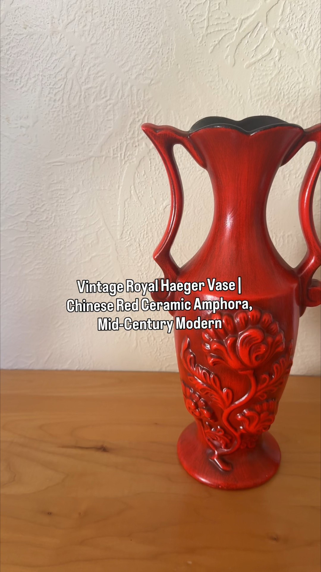 A beautiful mid-century vintage find I couldn’t pass up. This Royal Haeger ceramic vase features a classic amphora shape with double handles and a rich Chinese red glaze, finished with a contrasting black interior. It’s sculptural, timeless, and the kind of piece that instantly elevates a shelf, console, or credenza. A perfect example of American mid-century design that still feels modern today. A great vintage piece ! 

#LTKHome