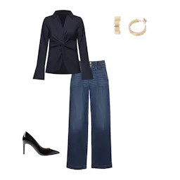 Long Sleeve Twist Poplin Shirt | White House Black Market