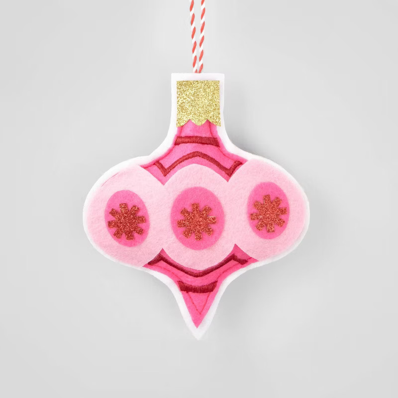 Finial Decorated Christmas Tree Ornament Pink - Wondershop™ | Target