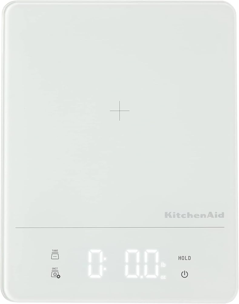 KitchenAid Digital Kitchen Food Scale, 11 pound, White | Amazon (US)