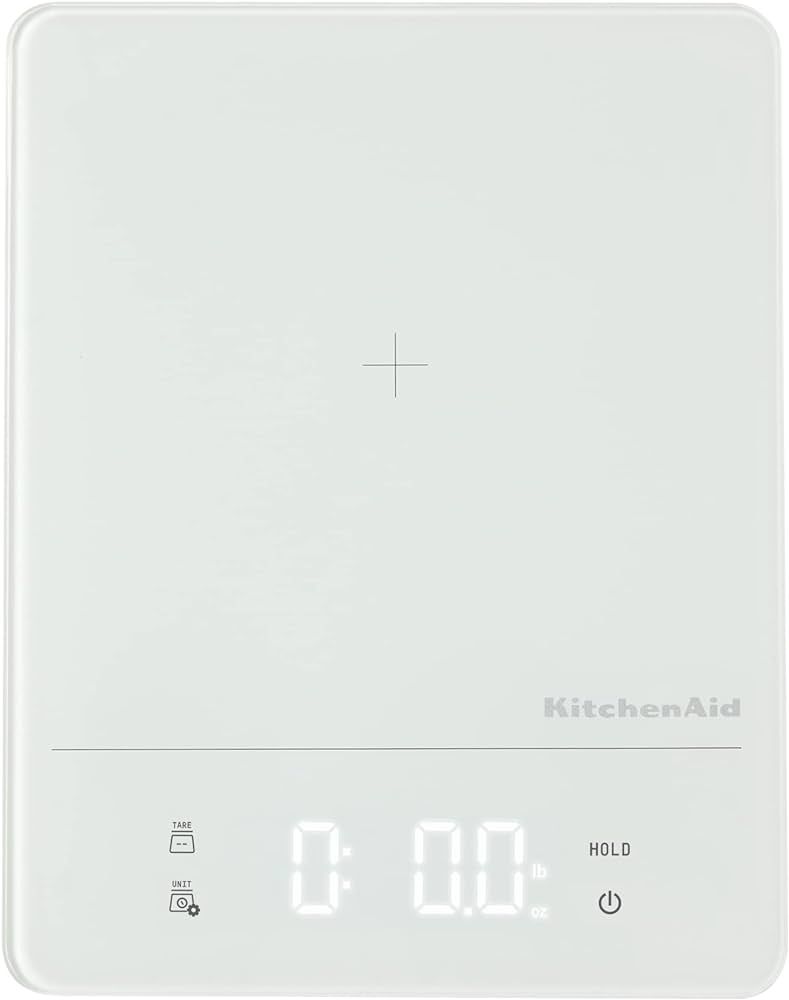 KitchenAid Digital Kitchen Food Scale, 11 pound, White | Amazon (US)