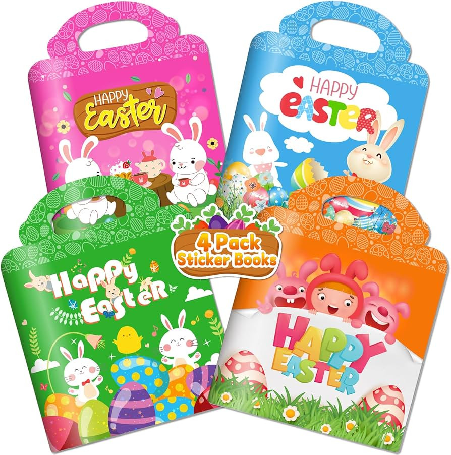 Reusable Sticker Books for Kids 2-4, Easter Crafts for Kids 3-5, Toy for Toddler 1-3, Activity Bo... | Amazon (US)