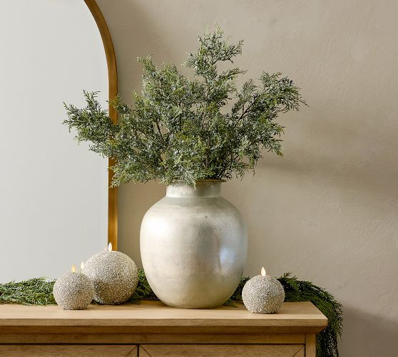 Silver Mercury Glass Vase | Pottery Barn (US)