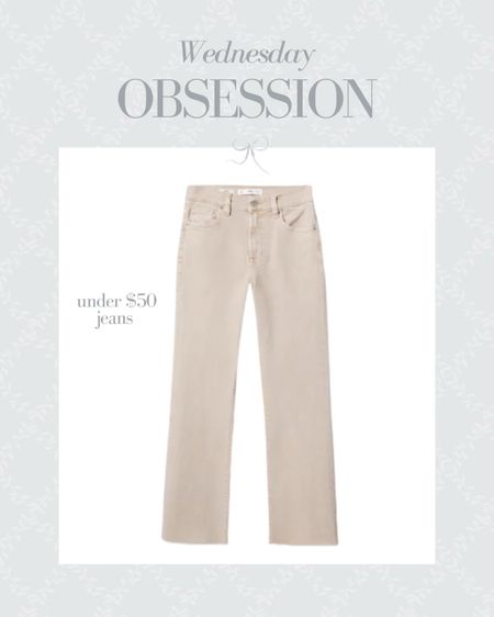 Wednesday obsession! The pair of $50 jeans you need for spring. Mango finds. Cropped flare denim. Work wear. Travel style 

#LTKworkwear #LTKunder50 #LTKstyletip