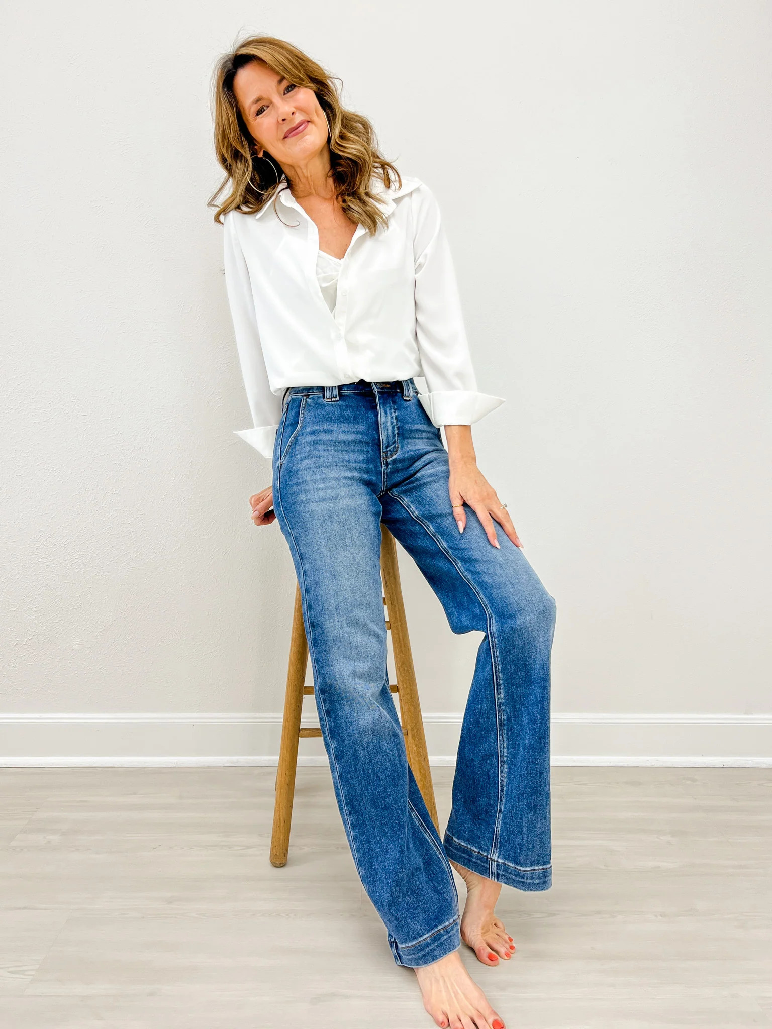 The Tailored Trouser - Classic Blue | Emma Lou's Boutique