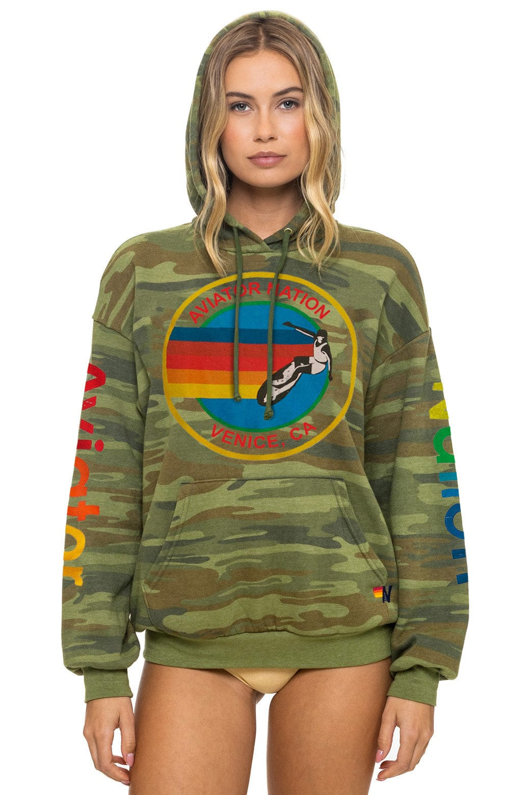 AVIATOR NATION RELAXED PULLOVER HOODIE - CAMO | Aviator Nation