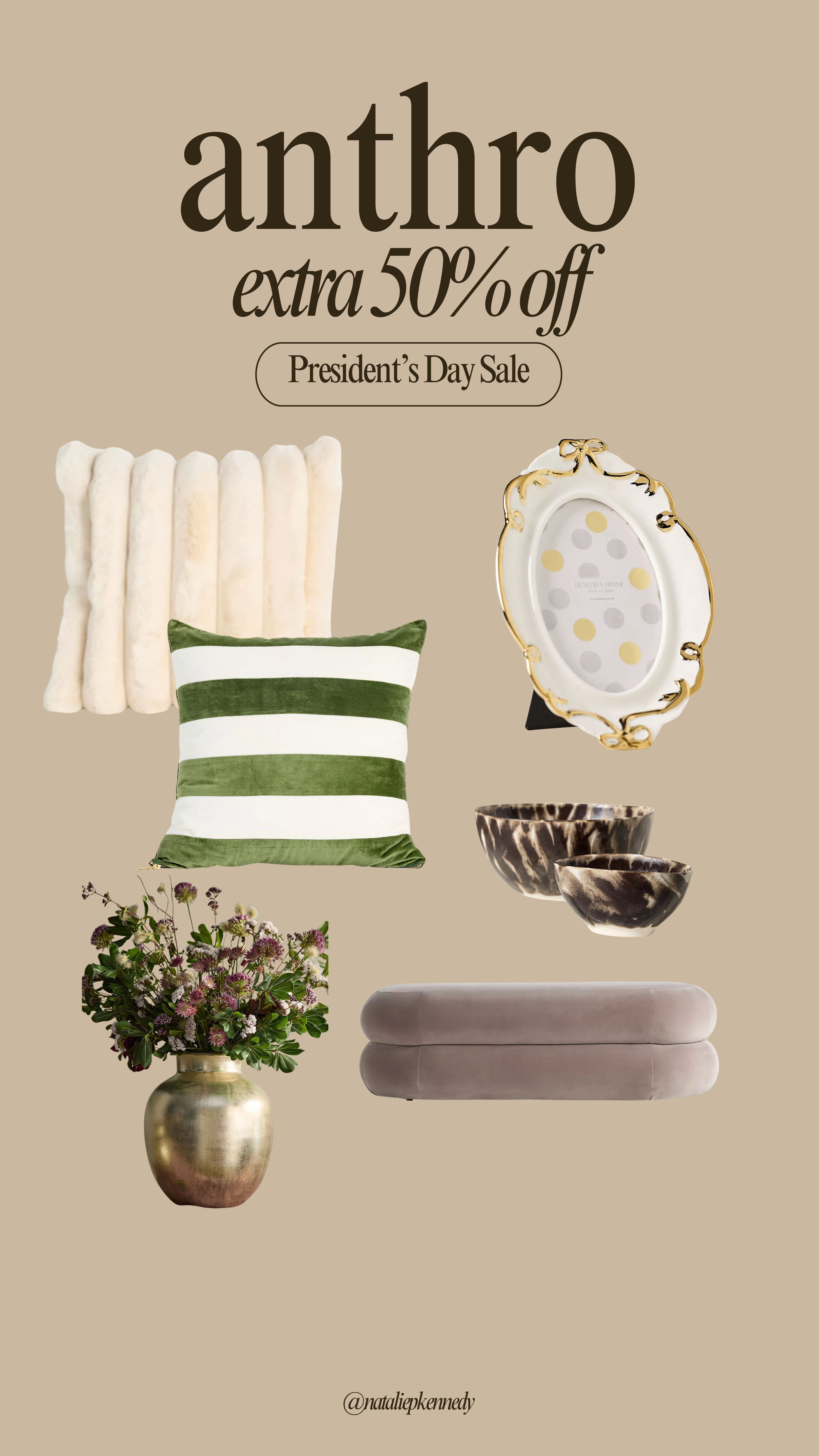 Anthropologie 50% off President's Day sale- home decor! 

 #LTKHome #LTKSaleAlert
