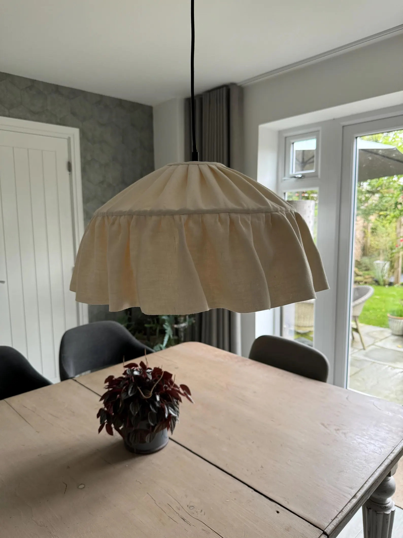 Carousel style lampshade in plain linen | Etsy (US)