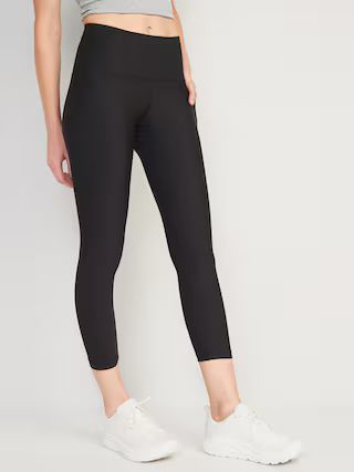 High-Waisted PowerSoft Side-Pocket Crop Leggings for Women | Old Navy (US)