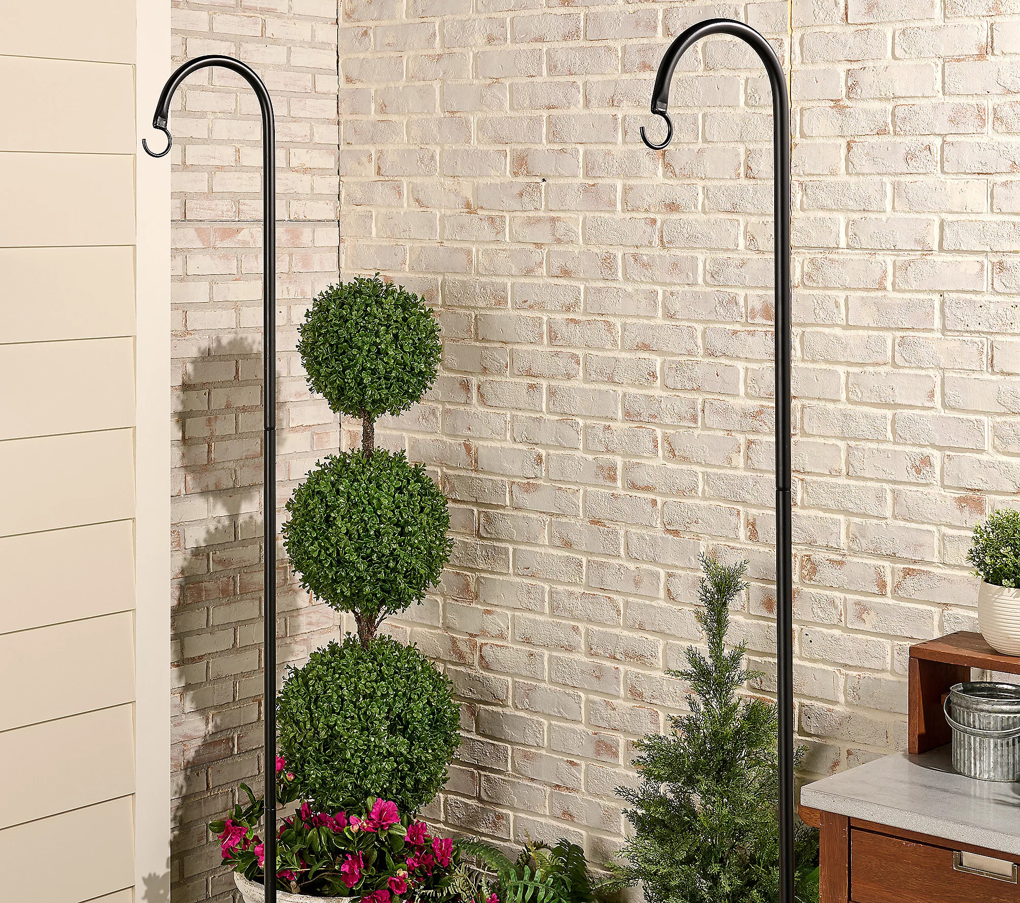 Wicker Park S/2 Multi-Use Telescoping Light Poles | QVC