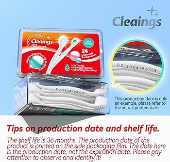 cleaings® Mini Brushes-Disposable Toothbrushes with Toothpaste and Pick for Work or Travel, 24 C... | Amazon (US)