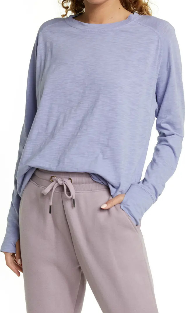Relaxed Long Sleeve Slub Jersey T-Shirt | Nordstrom