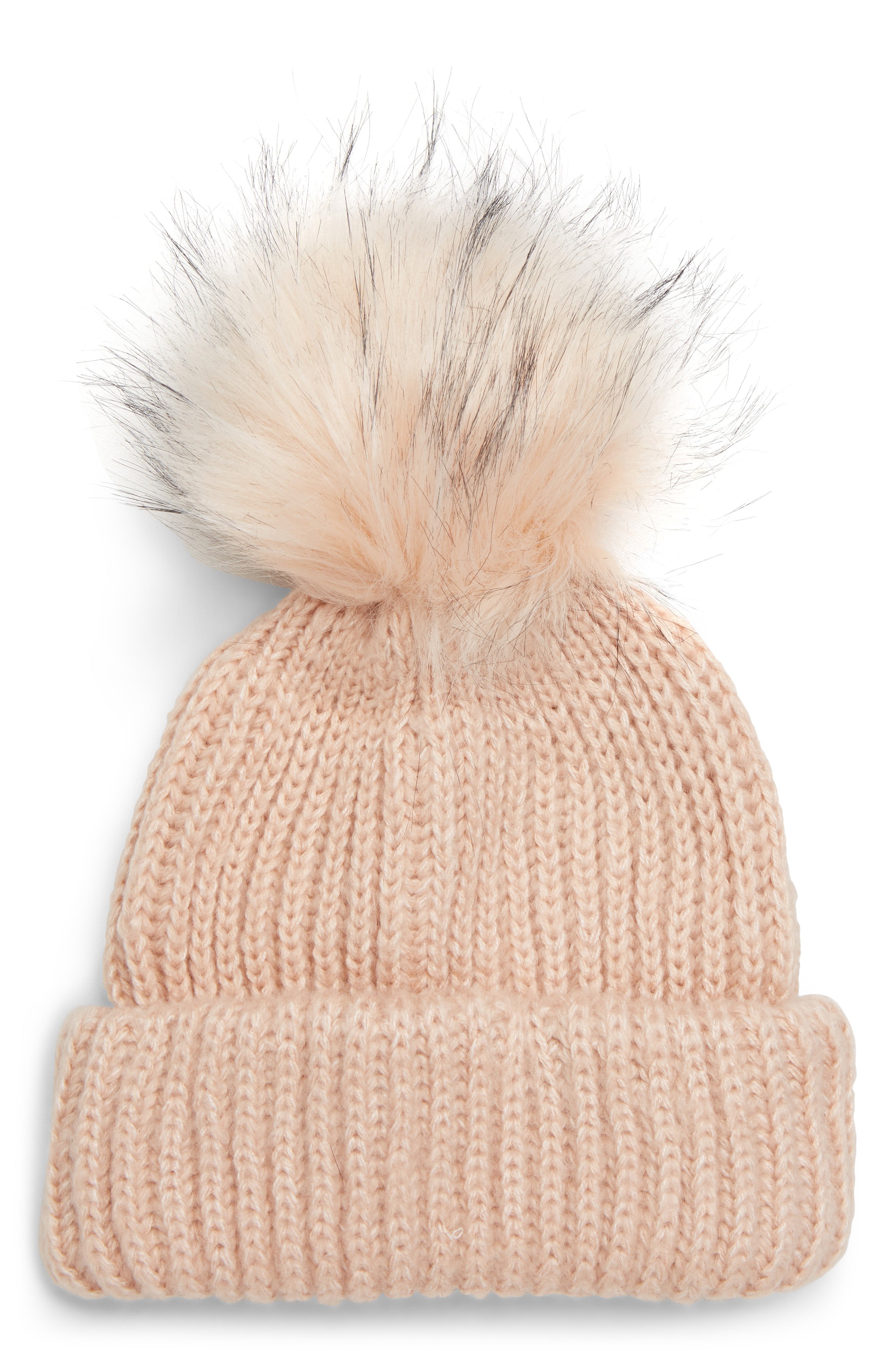 Topshop Faux Fur Pompom Beanie | Nordstrom