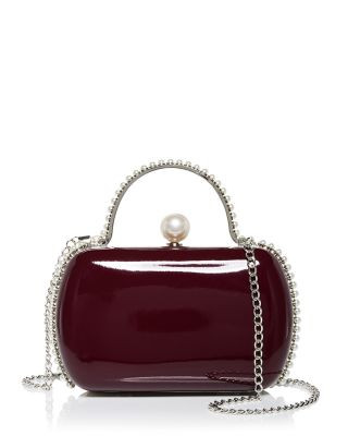Aqua Imitation Pearl Trim Minaudiere Box Clutch - Exclusive | Bloomingdale's (US)