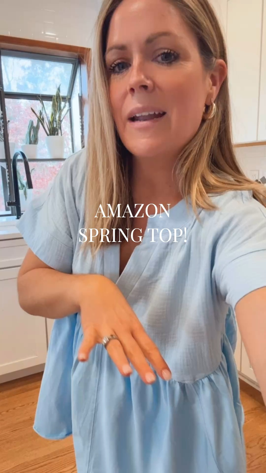 Amazon Spring & Summer Top! Love the oversized fit - I’m wearing an XS so runs big. Great quality and lots of fun colors! Under $25!

#LTKootd #LTKPetite #LTKSaleAlert