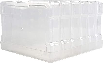 Novelinks Transparent 4" x 6" Photo Storage Boxes - Photo Organizer Cases Photo Keeper Picture St... | Amazon (US)