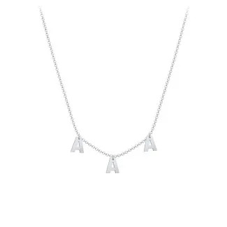 Initial Necklace with 3 Letters - Modern | Jewlr