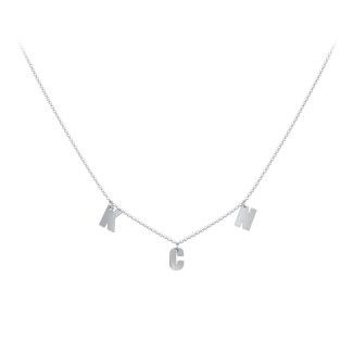 Initial Necklace with 3 Letters - Modern | Jewlr