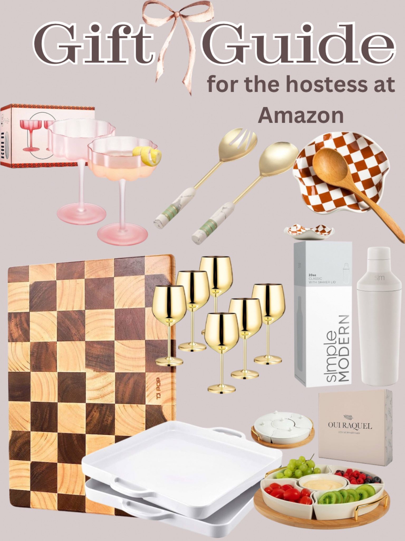 Hostess gift guide from Amazon 2024 gift guide for her 

Hostess, hosting gift guide, gifts for the hostess, serving dishes, serveware, amazon gifts, Amazon gift guide, Amazon finds. Amazon beauty, Amazon Christmas, Christmas pajamas, preppy, girly, loungewear, jewelry, makeup, 2024 Christmas gift guide, gifts for her, gifts for teen girls, stocking stuffers, hair care, makeup, beauty, products, makeup gift sets, beauty, gift sets, beauty stocking stuffers, stocking stuffers for girls, skin care, gift ideas for her, gifts for mom, Christmas 2024, gifts under 15, gifts under 25, gifts for friend, gifts for coworkers

#LTKGiftGuide #LTKHoliday #LTKFindsUnder50