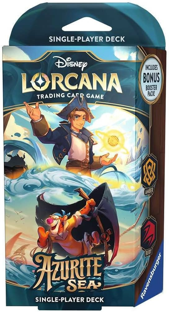 Ravensburger Disney Lorcana TCG: Azurite Sea - Amber & Ruby Single-Player Starter Deck | Engaging... | Amazon (US)