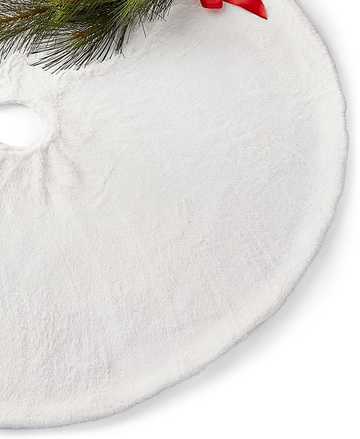 Tree Skirt White Plush, Created for Macy's | Macys (US)