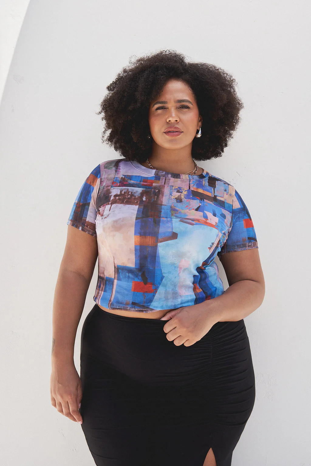 Nolan Mesh Baby Tee | What Lo Wants