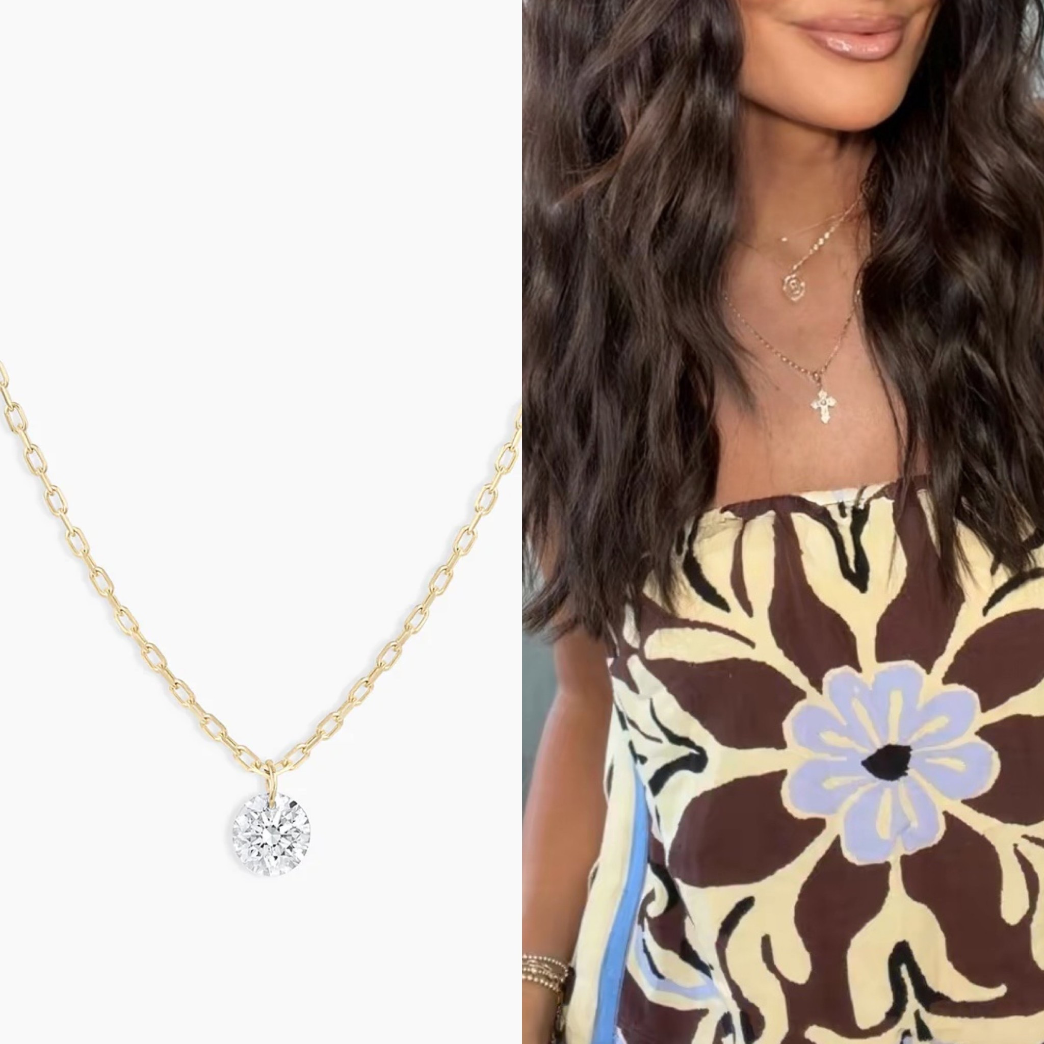 Dainty floating diamond necklace has been restocked! 

#LTKootd #LTKgrwm