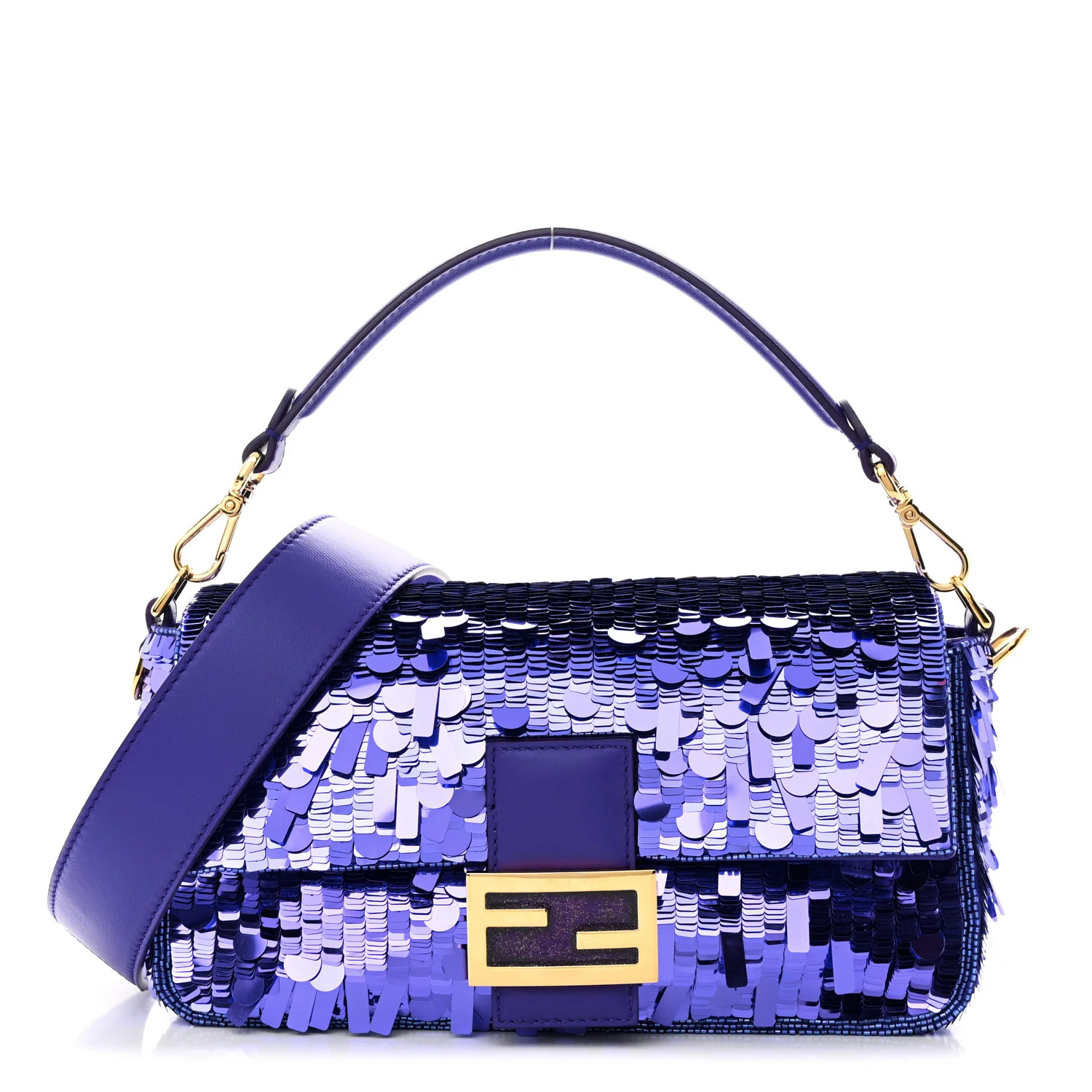 Sequin Paillettes Shiny Nappa Sex and the City Baguette Viola Purple Rain | FASHIONPHILE (US)
