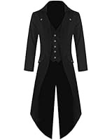 Mens Vintage Tailcoat Jacket Goth Long Steampunk Formal Gothic Victorian Frock Coat Costume for H... | Amazon (US)