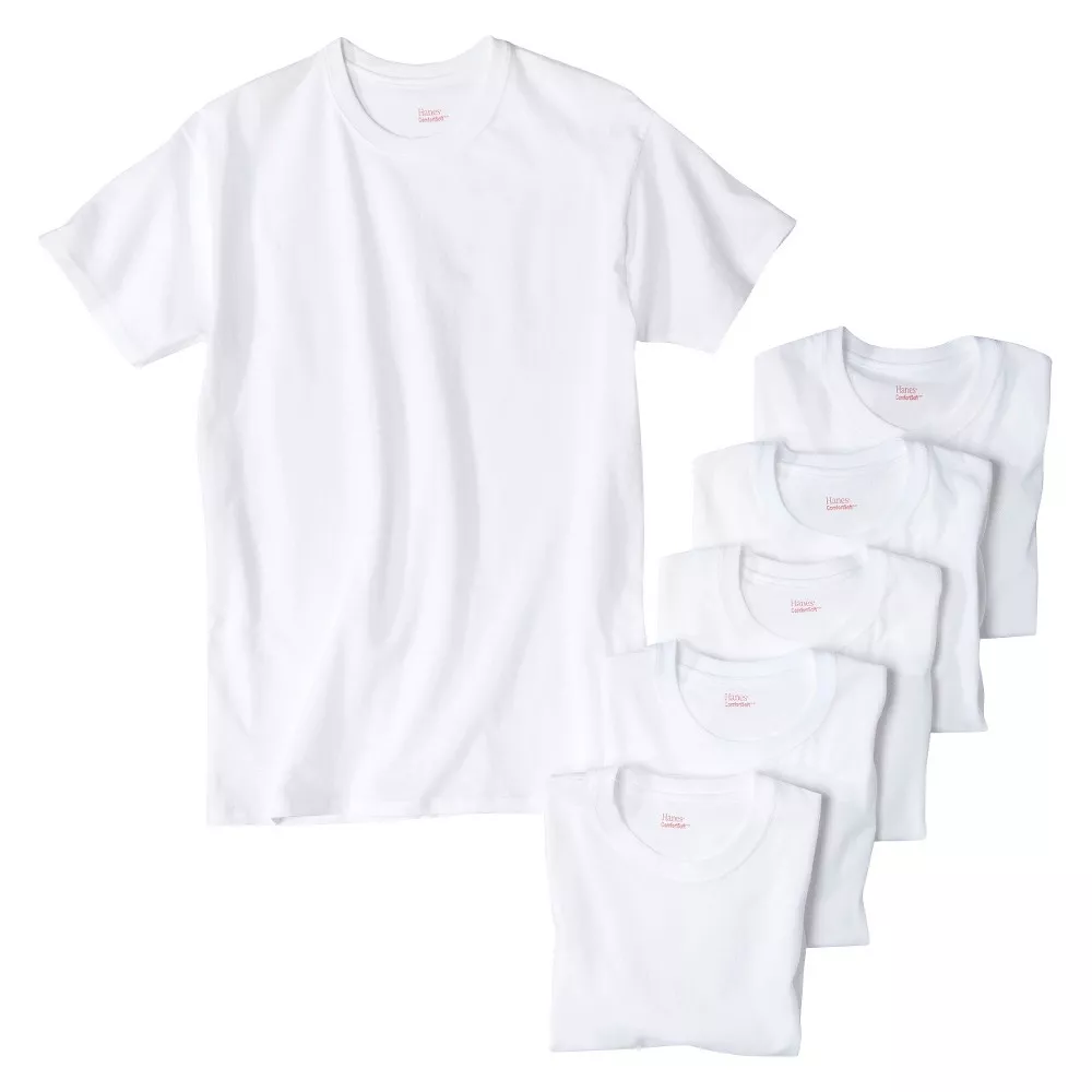 Hanes Men's Crewneck T-shirt With Fresh Iq - White : Target