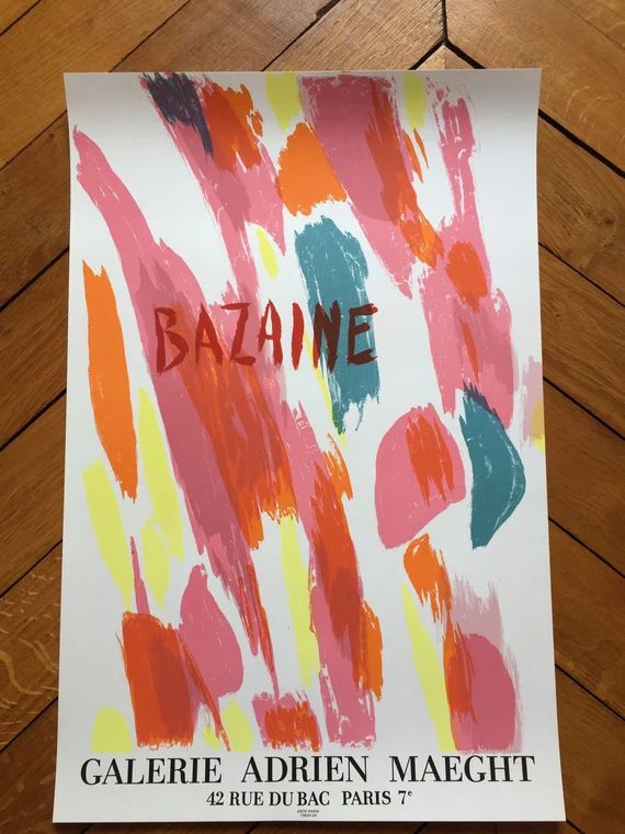 Original Exhibition Poster Jean Bazaine 1970 Galerie Maeght | Etsy | Etsy (US)