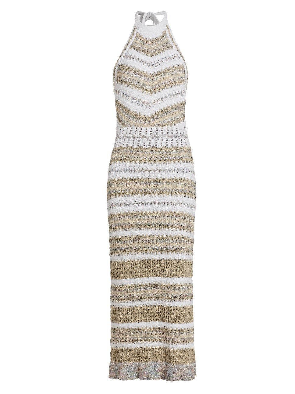 Cara Halter Neck Crochet Midi-Dress | Saks Fifth Avenue