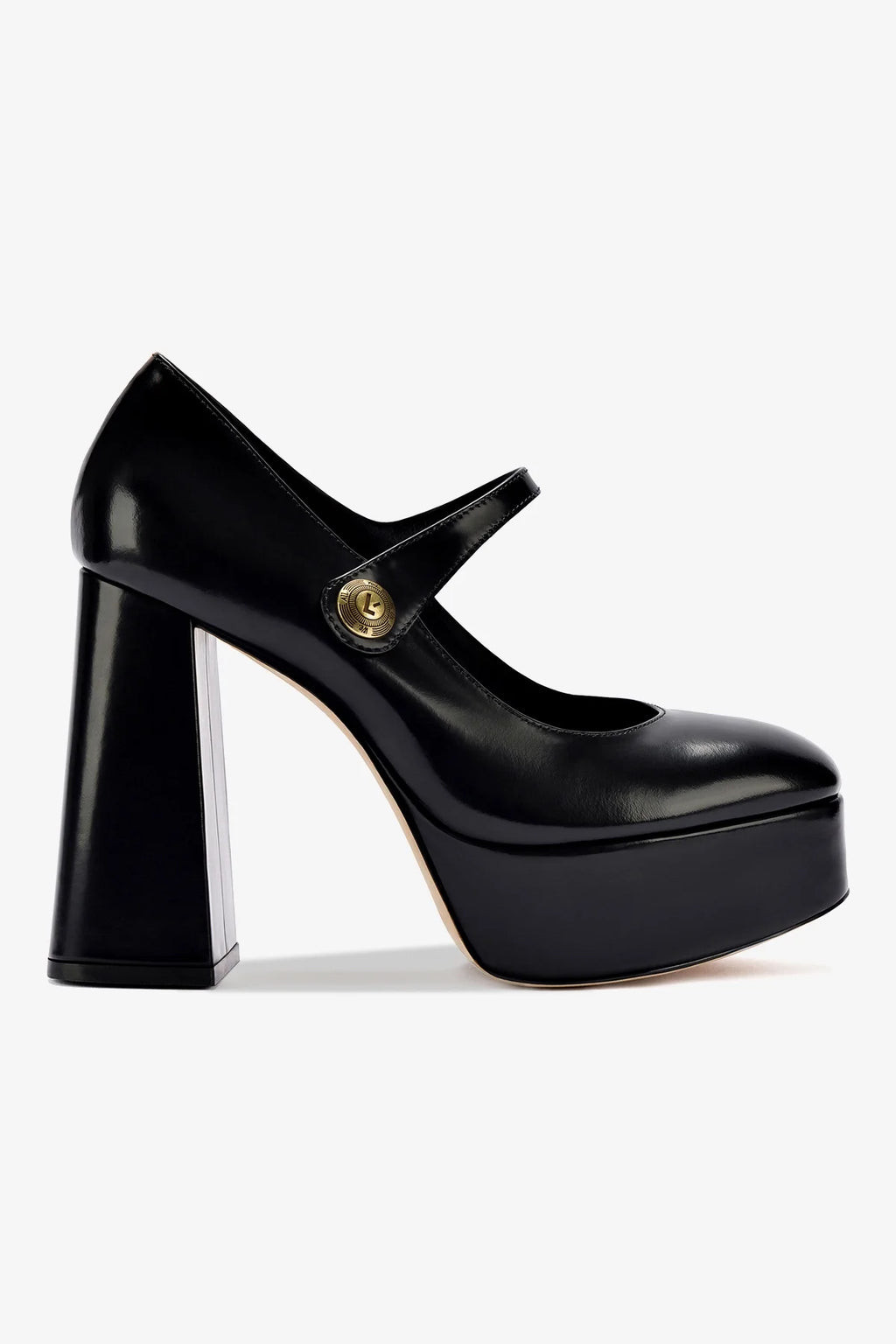 Emma Pump In Black Leather | Larroude