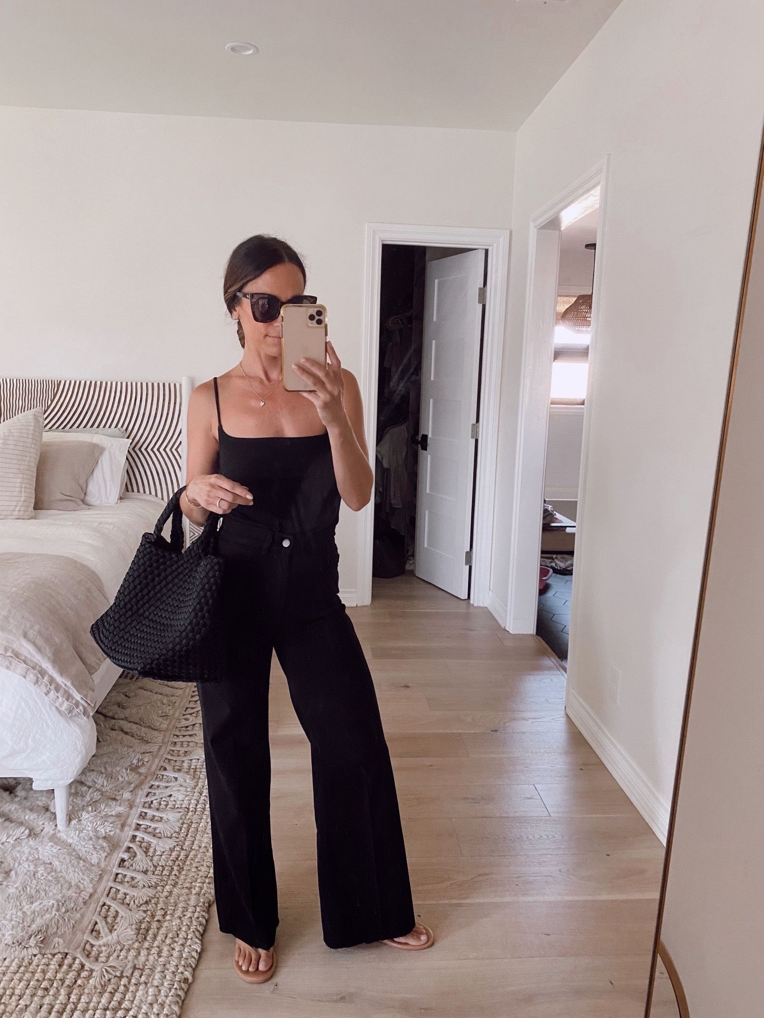 High rise, wide legged jeans restocked. Run Tts and I cut the hem on these 

#LTKstyletip