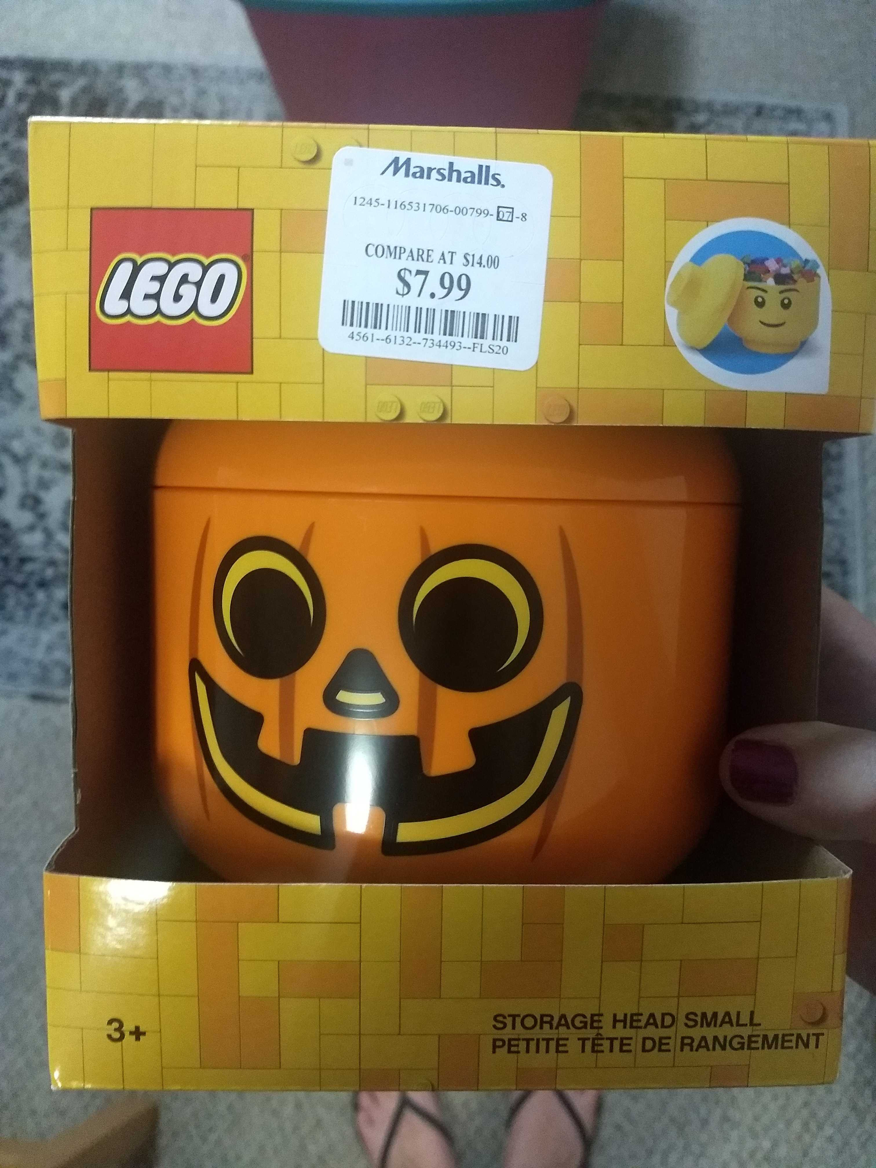 I couldn't resist this Lego pumpkin storage head.

#LTKSeasonal #LTKFindsUnder50 #LTKHome