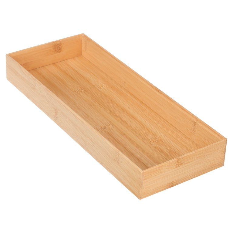 Better Homes & Gardens Bamboo Long Drawer Organizer, 15 IN W x 5.98 IN D x 1.97H, Natural Bamboo ... | Walmart (US)