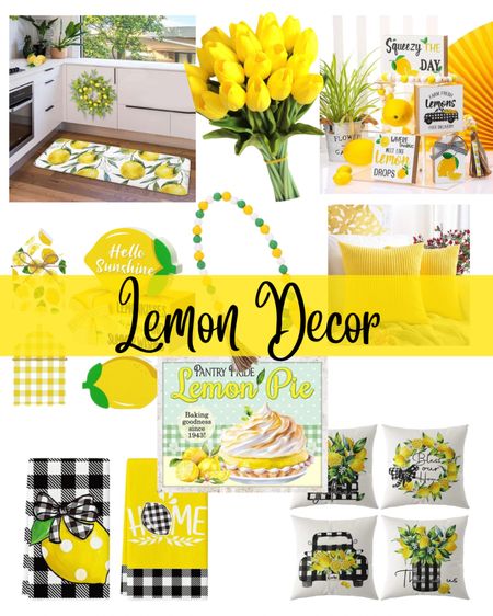 Adorable lemon decor items for your kitchen, dining and living room! 

#LTKGiftGuide #LTKhome #LTKFind