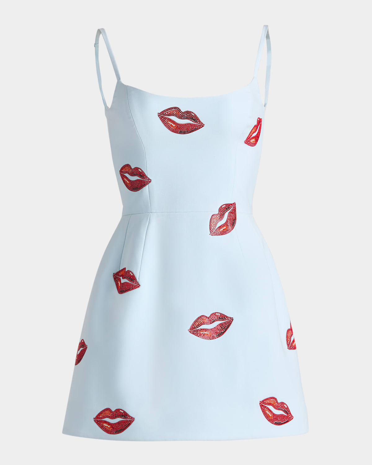 Exclusive Yasmin Rhinestone Kiss Mini Dress | Neiman Marcus