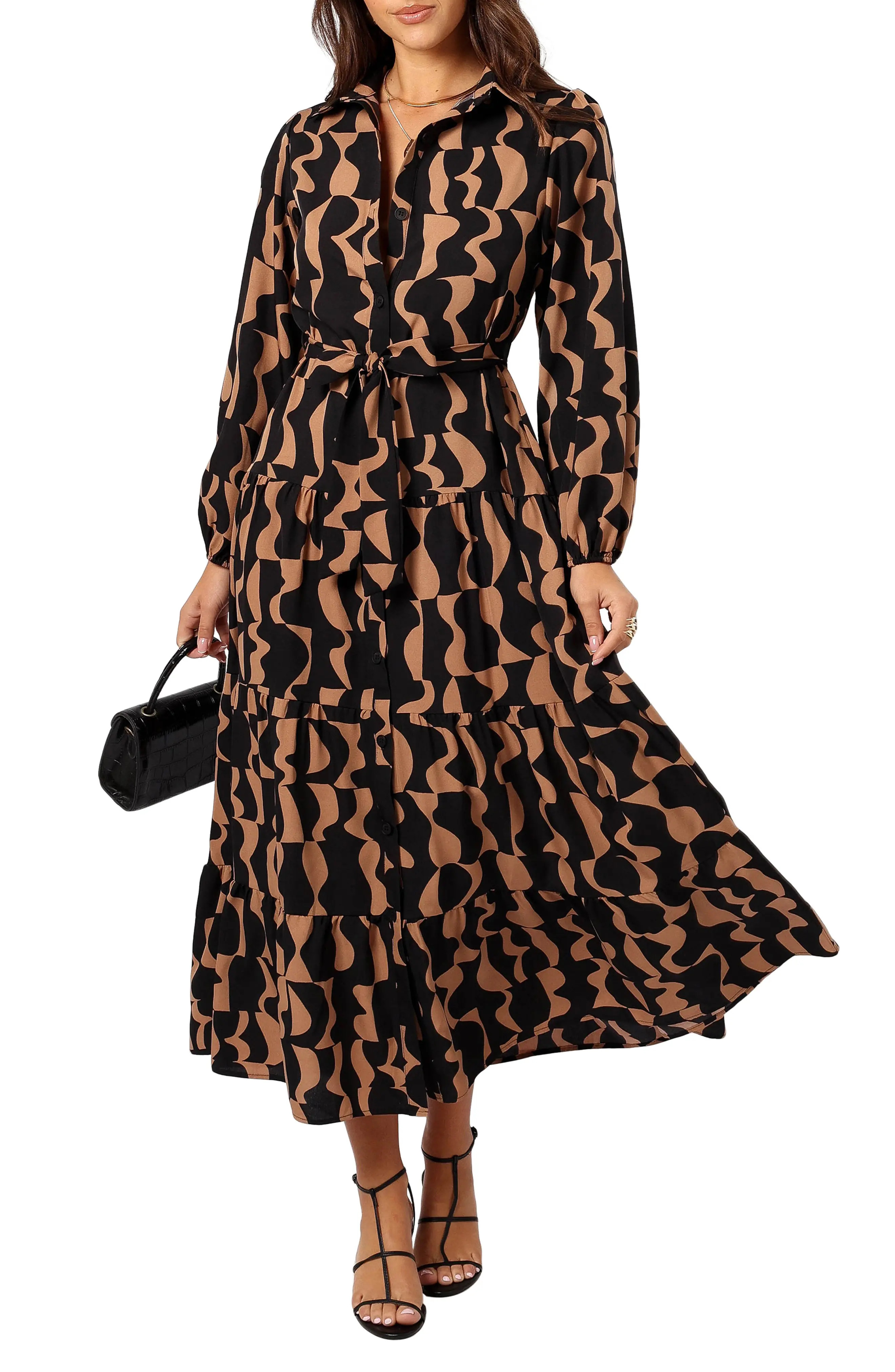 Petal & Pup Lincoln Tie Waist Long Sleeve Maxi Dress (Women) | Nordstrom | Nordstrom