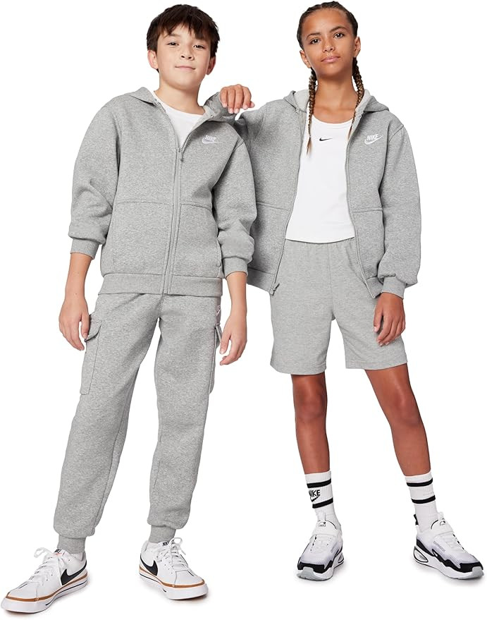 Nike Big Kids' Sportswear Club Fleece Full-Zip Hoodie | Amazon (US)
