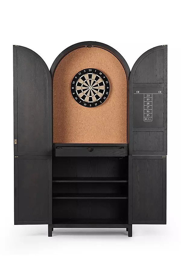 Archer Arched Wood Darts Cabinet | Anthropologie (US)