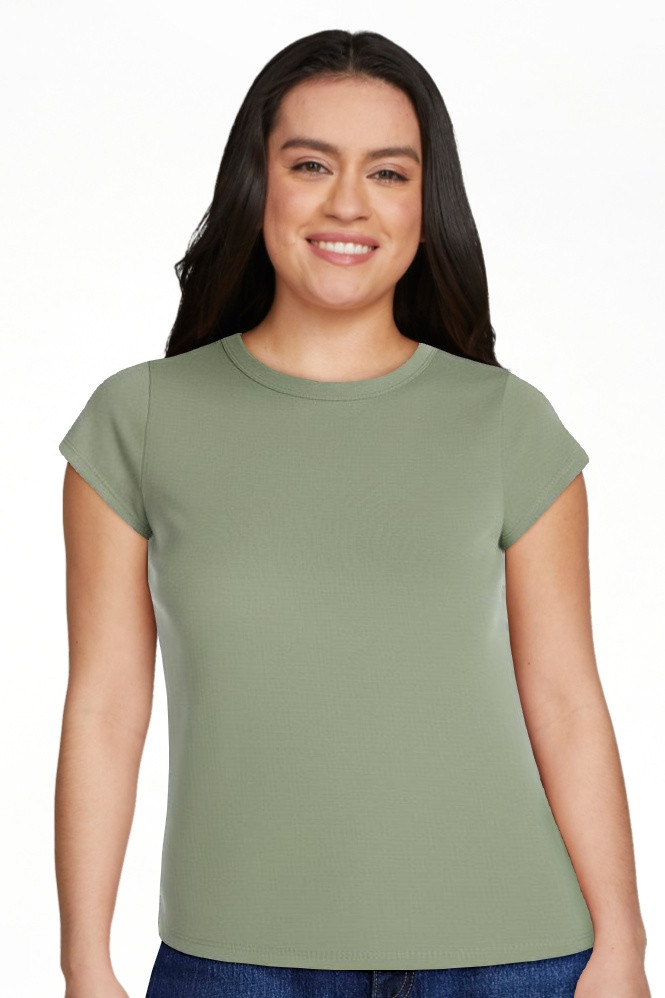 Free Assembly Women's and Women's Plus Cap Sleeve Tee, Sizes XS-4X | Walmart (US)