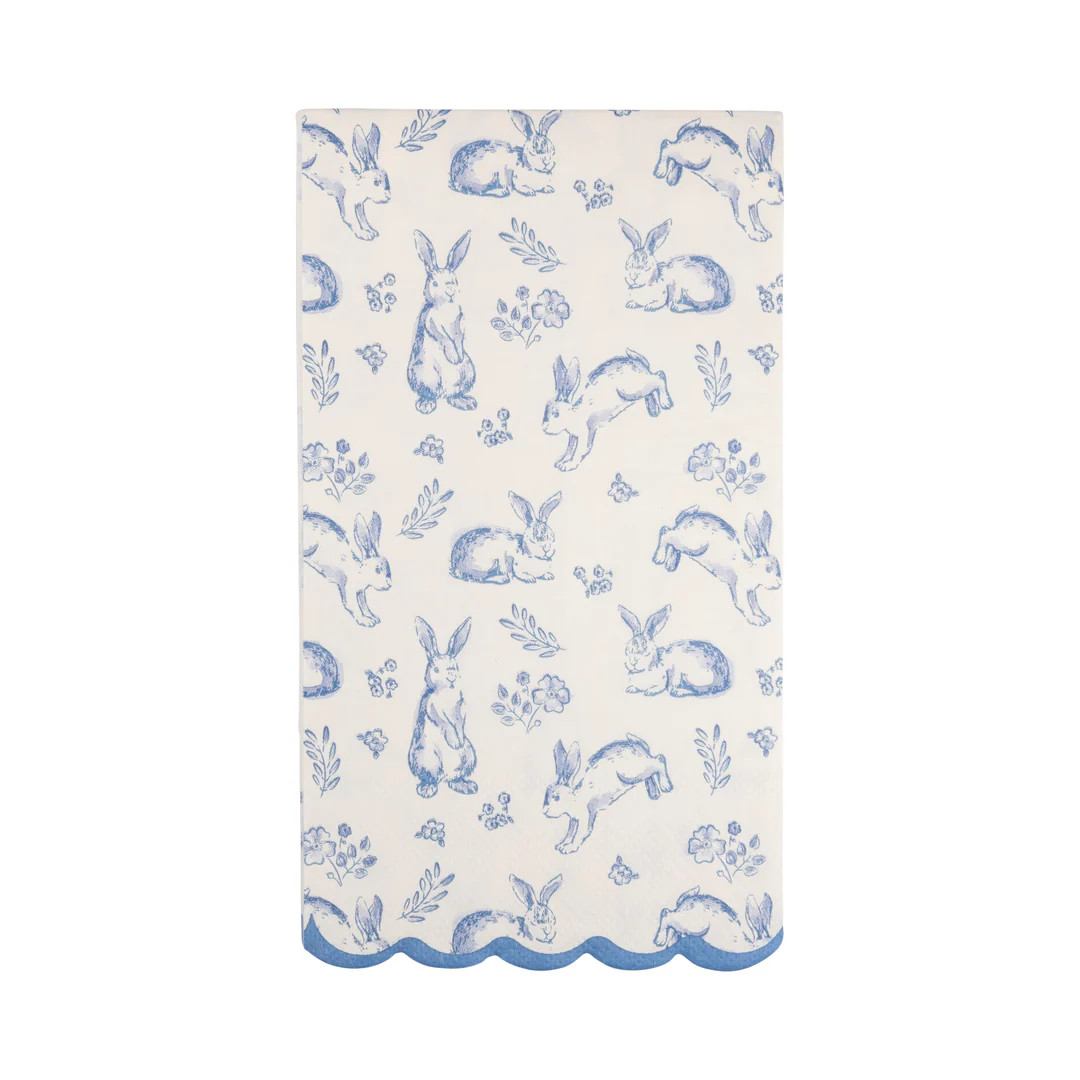 Bunny Toile Guest Napkin | My Mind's Eye