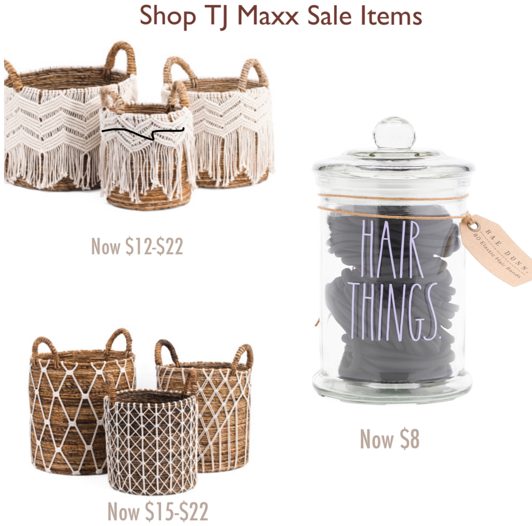 Storage and organization with TJ Maxx sale items!! 

#LTKunder50 #LTKhome #LTKsalealert