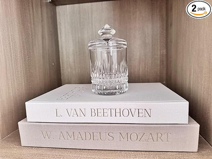 Decorative Books for Home Decor Set of 2 Linen Covered Decorative Boxes. Not Real Books. For Your... | Amazon (US)