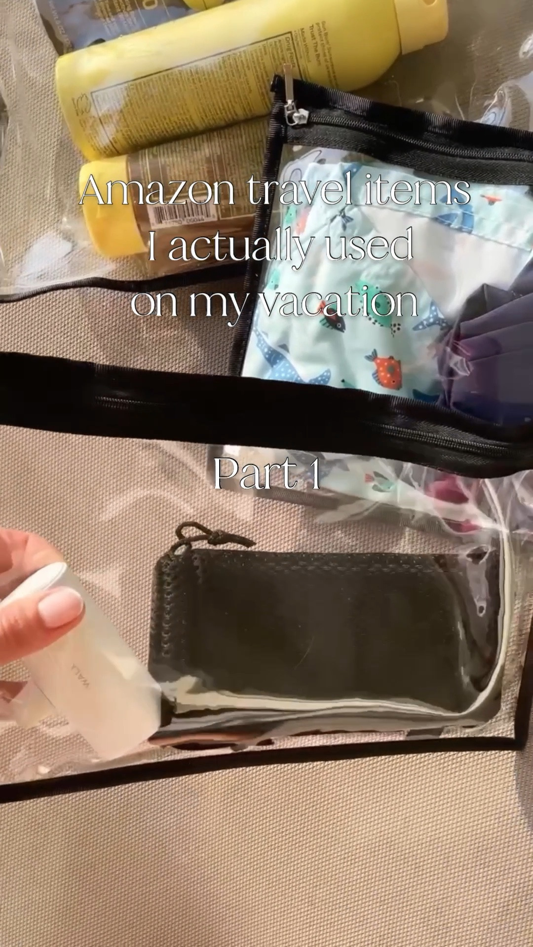 Amazon travel items I actually used on my vacation: part one. Water resistant zip up bags, hanging toiletry organizer, ultra fast portable charger, sunglasses organizer, attachable cup holder. #founditonamazon 

#LTKunder50 #LTKunder100 #LTKtravel