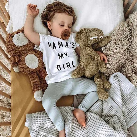 Baby White "Mama’s My Girl®” Tee | Etsy (US)